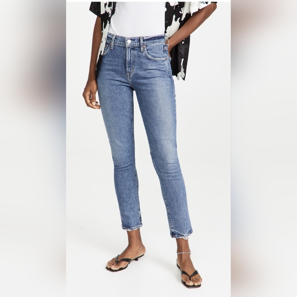 Agolde Denim - AGOLDE Toni midrise straight jeans in dime color size 25